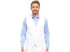 Perry Ellis Linen Suit Vest (bright White) Men's Vest