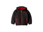 Nike Kids Quilted Jacket (little Kids) (black) Boy's Coat