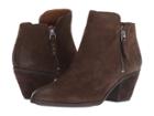 Frye Judy Zip Bootie (dark Brown) Women's Boots