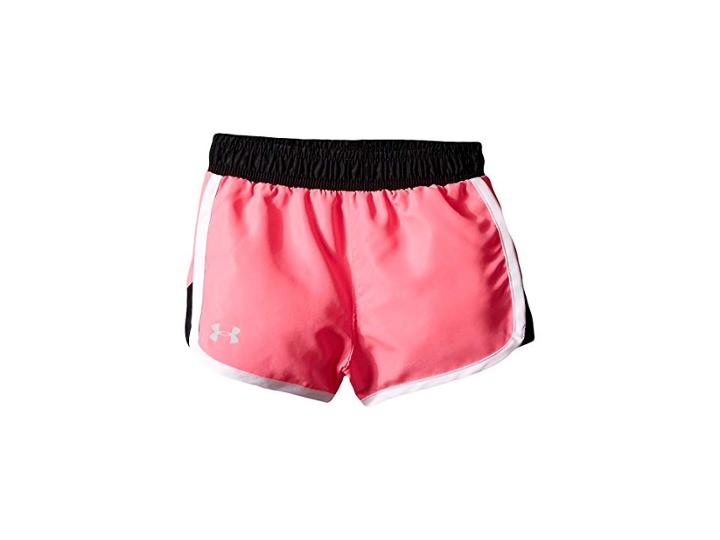 Under Armour Kids Fast Lane Shorts (little Kids) (pink Punk) Girl's Shorts