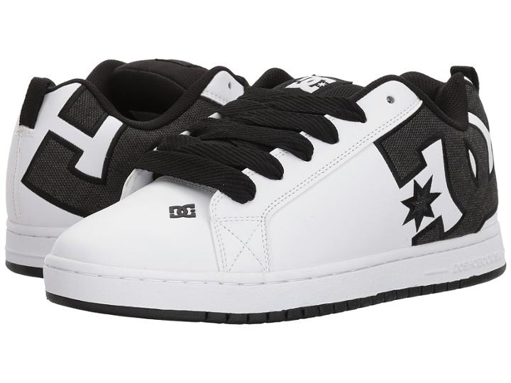 Dc Court Graffik Se (black/white/white) Men's Skate Shoes