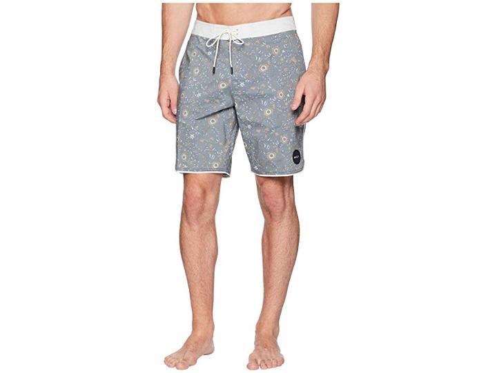 Rvca Trinity 19 Boardshorts (dark Denim) Men's Swimwear