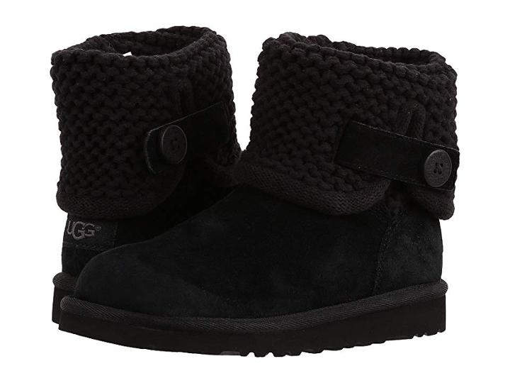 Ugg Kids Darrah (little Kid/big Kid) (black) Girls Shoes