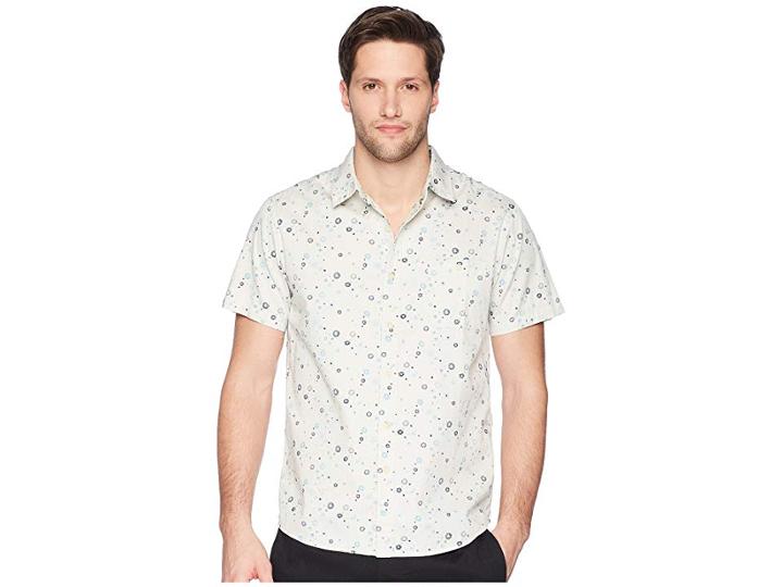 Vissla Creators Woven Top (bone) Men's Short Sleeve Button Up