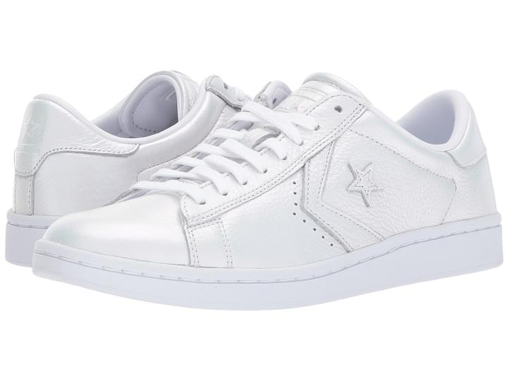 Converse Pro Leather Lp Iridescent Leather Ox (arctic Fire/white/white) Women's Classic Shoes