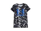 Under Armour Kids Big Logo Tee Novelty Short Sleeve (big Kids) (black/constellation Purple/constellation Purple) Girl's T Shirt