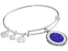 Alex And Ani Celestial Wheel Sagittarius Constellation Bangle (shiny Silver) Bracelet