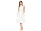Calvin Klein Belted Midi Dress Cd8h29ny (white/white) Women's Dress