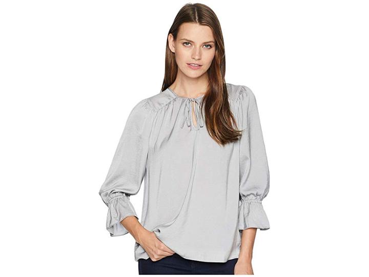 Lucky Brand Parachute Peasant Top (sleet) Women's Blouse