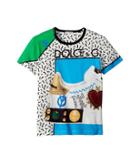 Dolce & Gabbana Kids Scarpe Print T-shirt (big Kids) (turquoise) Boy's T Shirt