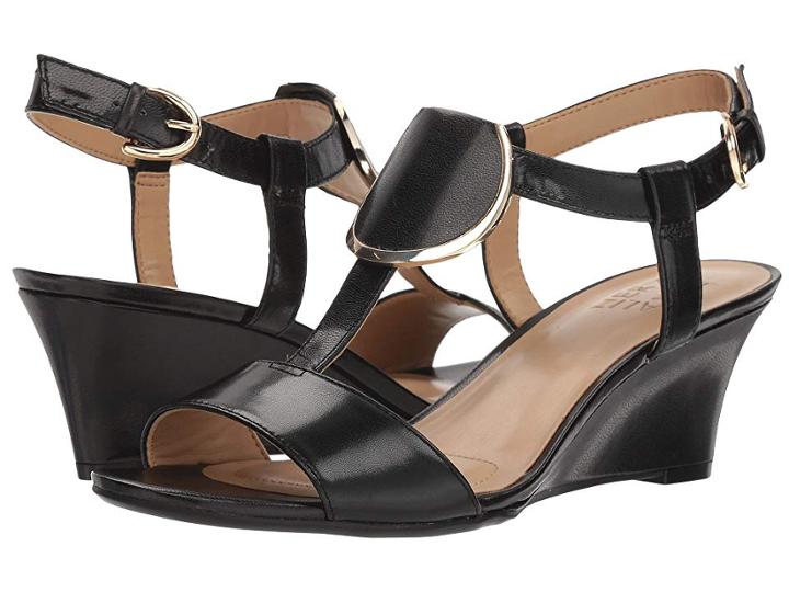 Naturalizer Talli (black Leather) Women's Dress Sandals