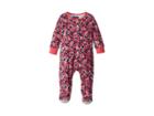 Joules Kids All Over Printed Footie (infant) (navy Oak Leaf) Girl's Jumpsuit & Rompers One Piece