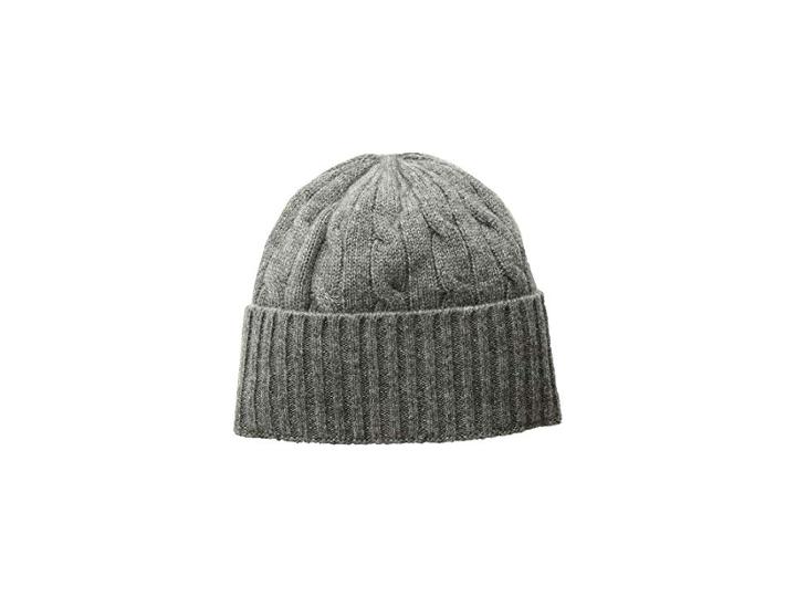 Polo Ralph Lauren Cashmere Classic Cable Hat (antique Heather) Beanies