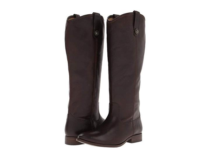 Frye Melissa Button Boot Extended (dark Brown Extended Soft Vintage Leather) Cowboy Boots