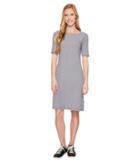 Royal Robbins Kickback To Front Dress (deep Blue Stripe) Women's Dress