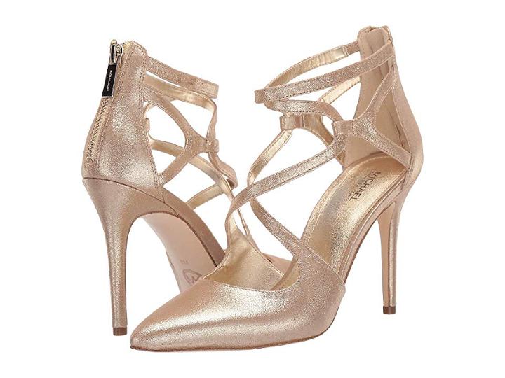 Michael Michael Kors Catia Pump (pale Gold 1) Women's Shoes