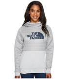 The North Face Half Dome Quilted Pullover Hoodie (tnf Light Grey Heather/ink Blue) Women's Sweatshirt