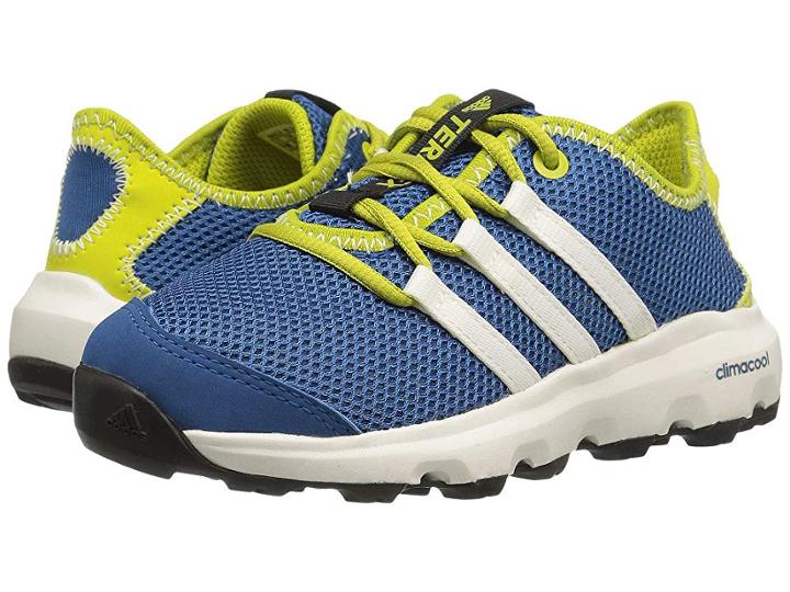 Adidas Outdoor Kids Terrex Climacool Voyager (little Kid/big Kid) (core Blue/chalk White/unity Lime) Boys Shoes