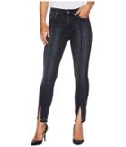 7 For All Mankind The Ankle Skinny W/ Seams Front Pockets In Vintage Noir 5 (vintage Noir 5) Women's Jeans