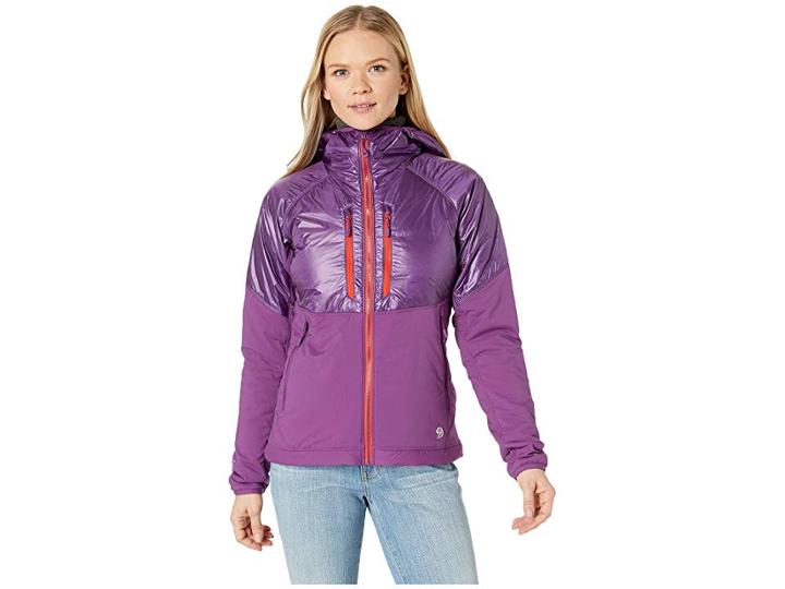 Mountain Hardwear Aostatm Hooded Jacket (cosmos Purple) Women's Coat