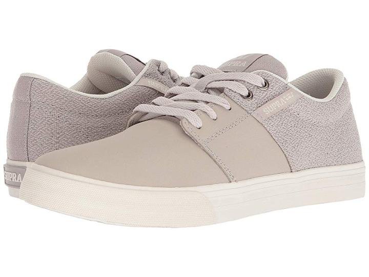 Supra Stacks Vulc Ii (silver Cloud/bone) Men's Skate Shoes