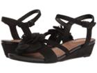 Clarks Parram Stella (black Nubuck) Women's Sandals