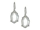 French Connection Irregular Stone Drop Earrings (crystal/rhodium) Earring