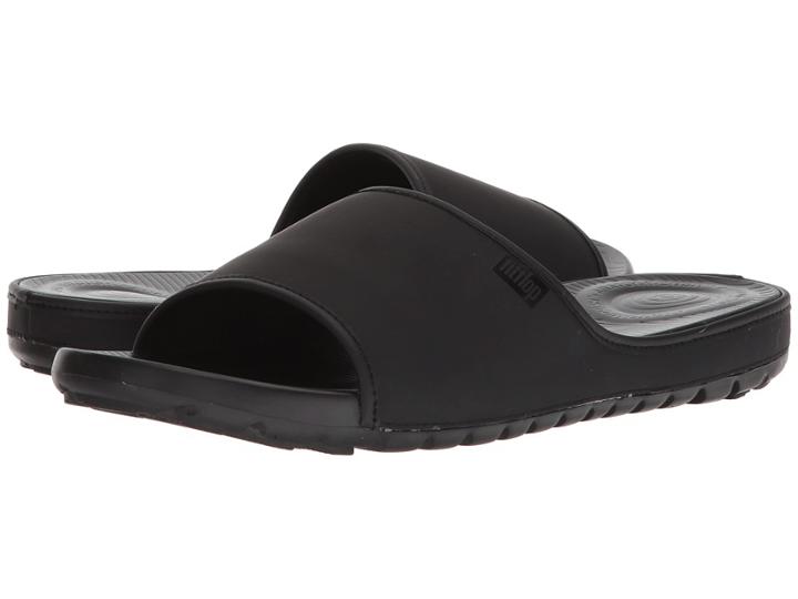 Fitflop Lido Slide Sandals (black) Men's Sandals