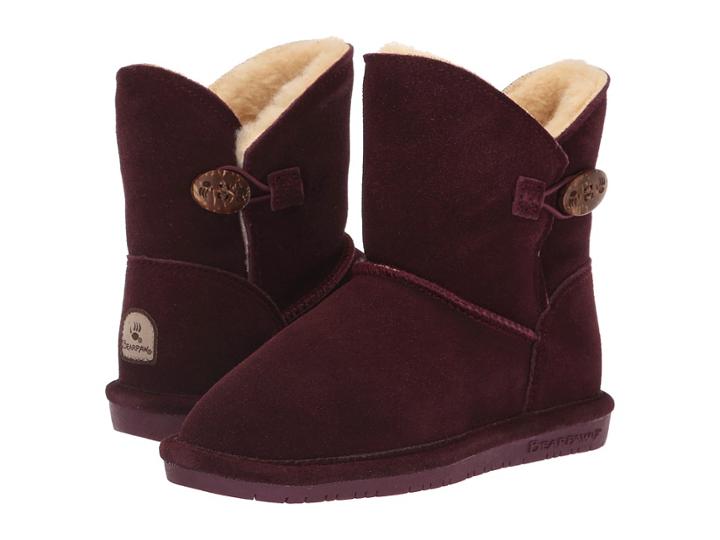 Bearpaw Kids Rosie (little Kid/big Kid) (wine) Girls Shoes