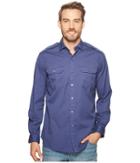 Polo Ralph Lauren Garment Dyed Chino Long Sleeve Sport Shirt (new Classic Navy) Men's Clothing