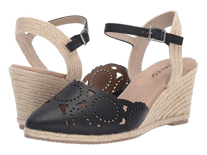 Rialto Coya (black Burnished Smooth) Women's Wedge Shoes