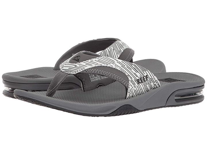 Reef Fanning Prints (grey Lines) Men's Sandals