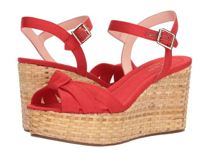Kate Spade New York Tilly (maraschino Red Grosgrain) Women's Shoes