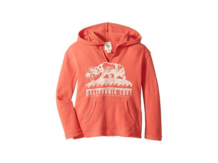 Billabong Kids Days Off Pullover Hoodie (little Kids/big Kids) (grapefruit) Girl's Sweatshirt
