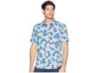 Rvca Mcmillan Floral Woven (blue Floral) Men's Clothing