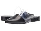 Calvin Klein Charmone (black Leather/clear Lucite) Women's Shoes