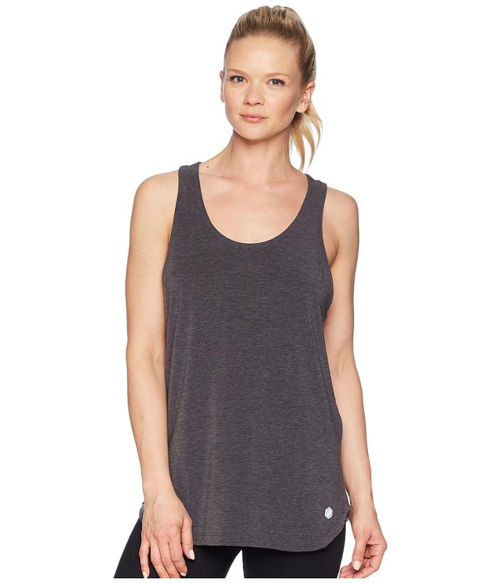 Asics Flex Tank Top (performance Black Heather) Women's Sleeveless