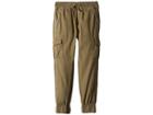 7 For All Mankind Kids Cargo Canvas Jogger Pants (little Kids/big Kids) (olive) Boy's Casual Pants