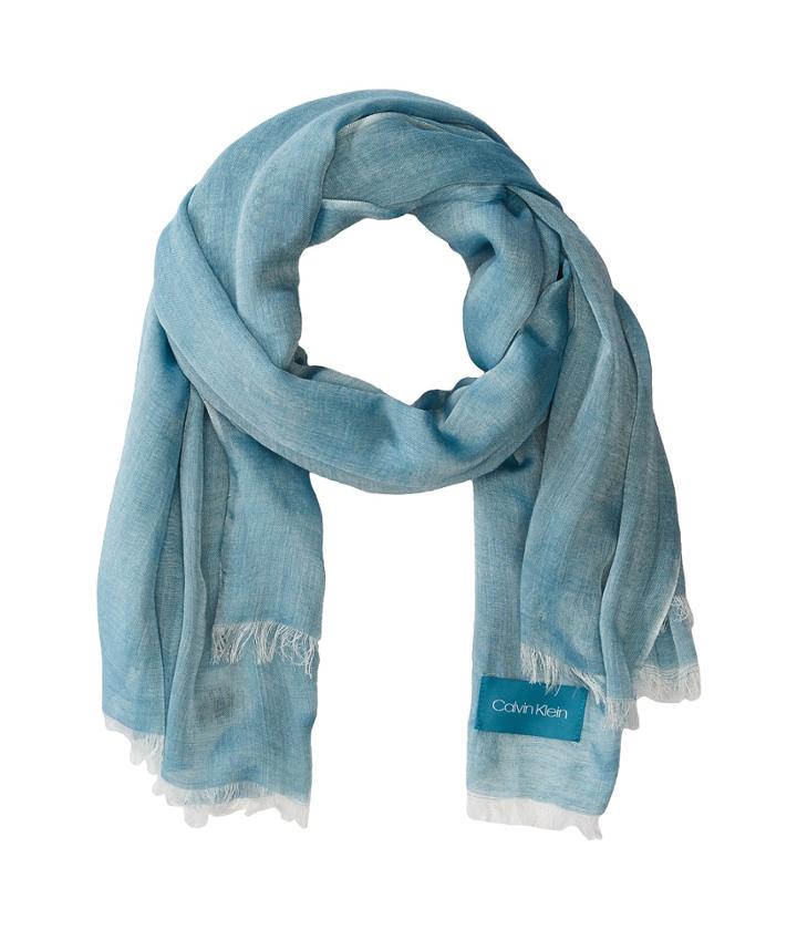 Calvin Klein Chambray Scarf (teal) Scarves
