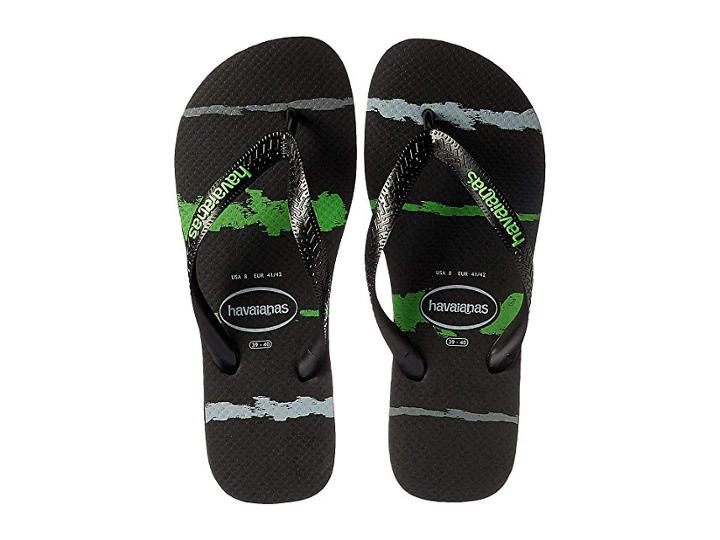 Havaianas Top Tropical Glitch Sandal (black/green) Men's Shoes