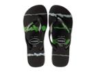Havaianas Top Tropical Glitch Sandal (black/green) Men's Shoes