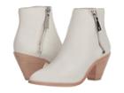 Frye Lila Zip Short (white Polished Soft Full Grain) Women's Pull-on Boots