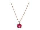 Vera Bradley Sparkling Necklace (rose Gold Tone/pink) Necklace