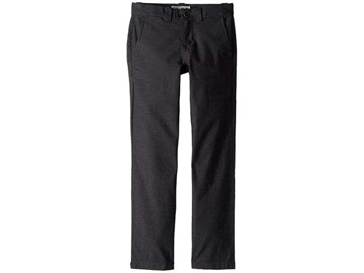 Billabong Kids Carter Stretch Chino Pants (big Kids) (black Heather) Boy's Casual Pants