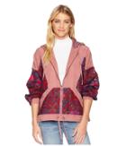 Free People Magpie Oversize Lacey Jacket (rose) Women's Coat