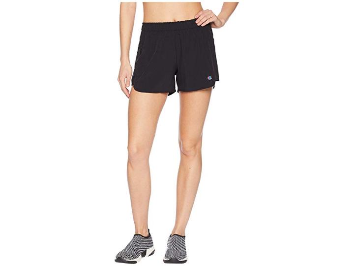 Champion Woven Train Shorts (black) Women's Shorts