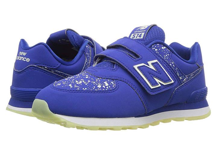 New Balance Kids Yv574v1 (little Kid/big Kid) (royal/glow In The Dark) Boys Shoes