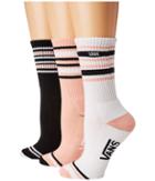 Vans Double Play Crew 3-pack (blossom) Women's Crew Cut Socks Shoes