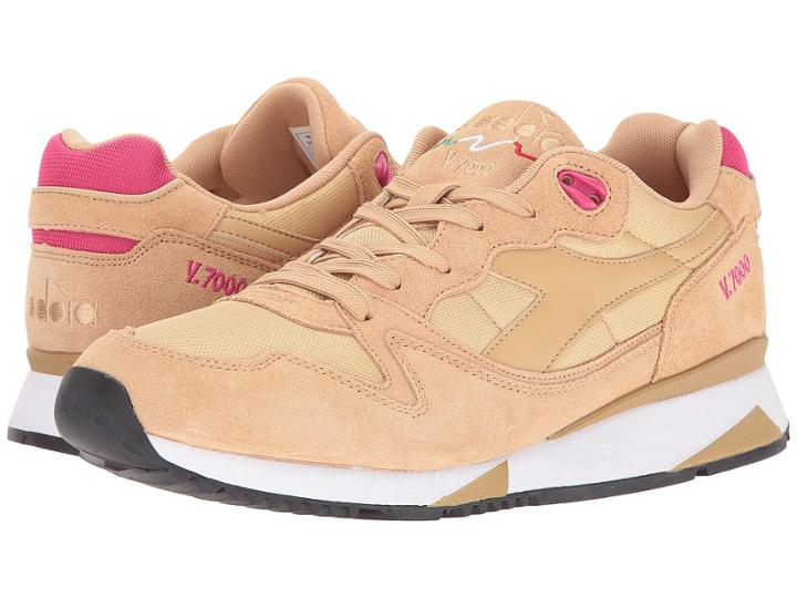 Diadora V7000 Nyl Ii (sandt/bright Rose) Men's Shoes