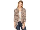 Rock And Roll Cowgirl Long Sleeve Cardigan 46-7456 (chocolate) Women's Sweater